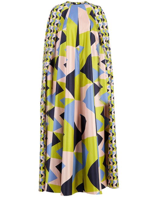 Paula geometric-print dress