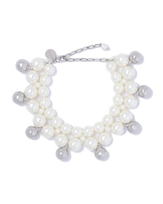 Simone Rocha White Bell pearl-embellished necklace