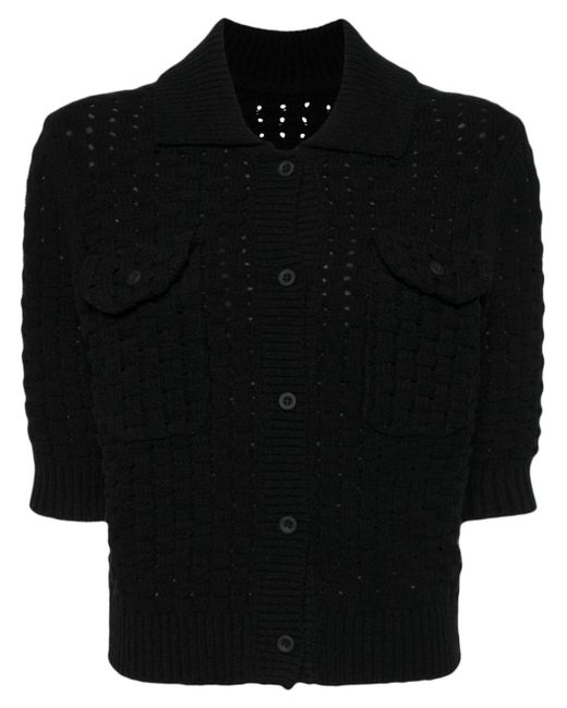 Jnby short-sleeve knitted cardigan