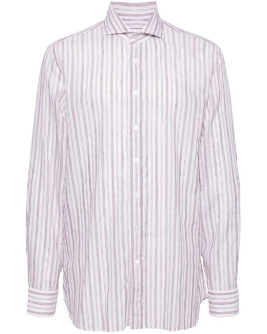 Lardini striped button-up shirt