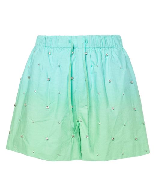 Sandro gem-embellished ombré shorts