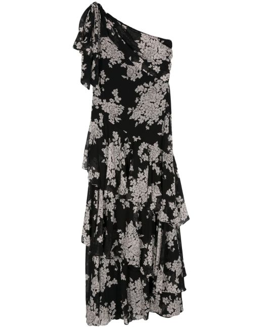 Lauren Ralph Lauren floral-print ruffled-detail gown