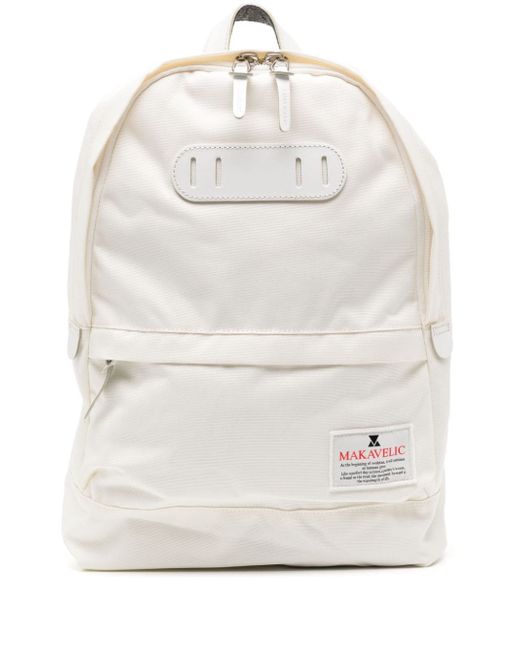 Makavelic logo appliqué backpack