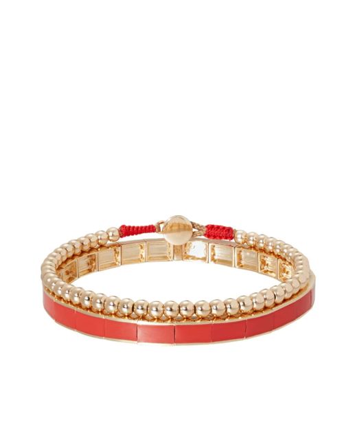 Roxanne Assoulin gold-plated Running With The Band bracelet set of two