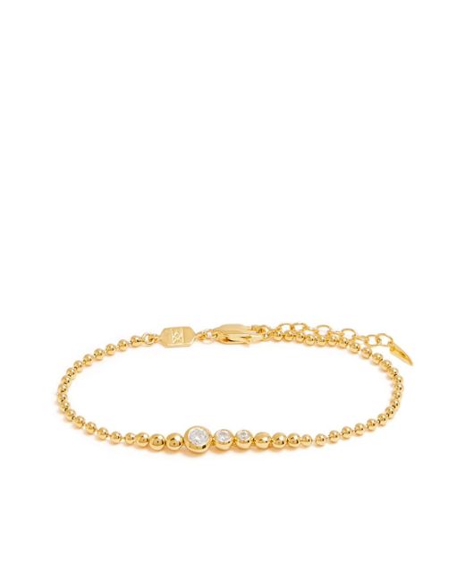 Missoma bead-chain crystal-embellished bracelet