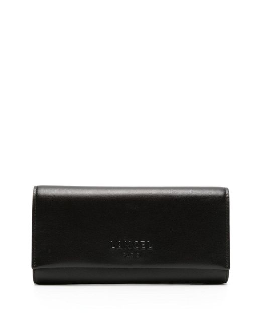 Lancel Billie leather flap long wallet