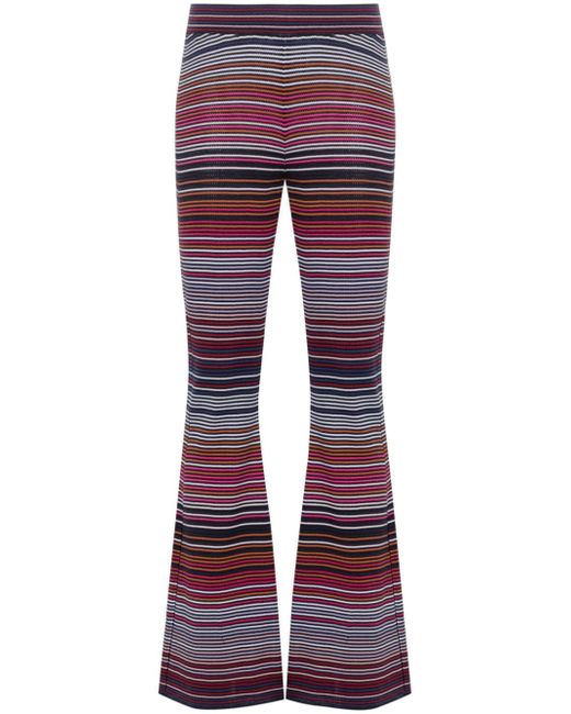Missoni striped flared trousers