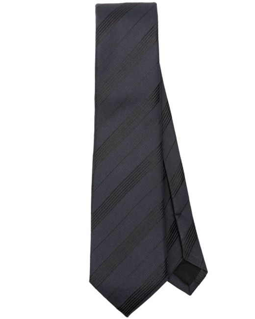 Saint Laurent striped silk tie