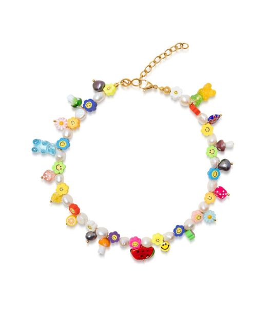 Nialaya Jewelry charm-detail pearl choker