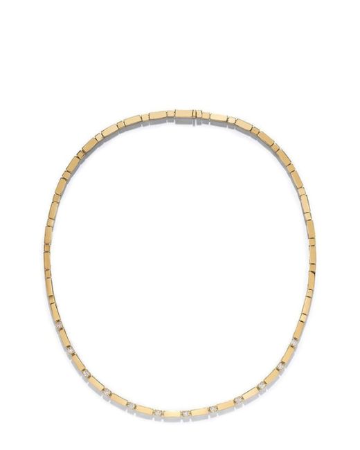 Azlee 18kt yellow diamond chain necklace