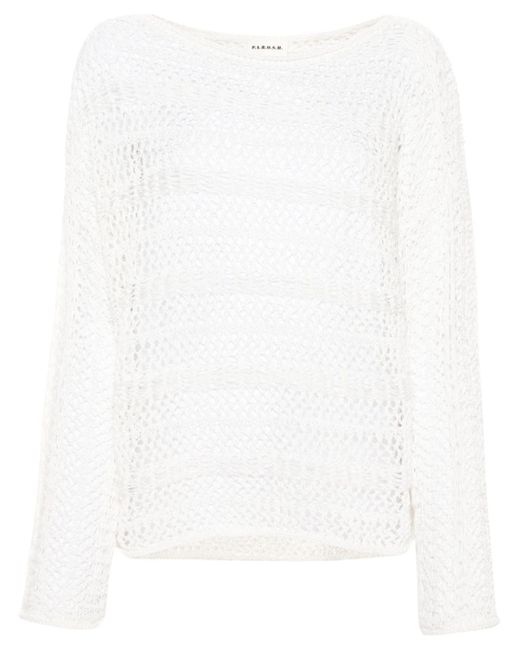 P.A.R.O.S.H. open-knit long-sleeve jumper