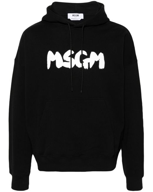 Msgm logo-print hoodie