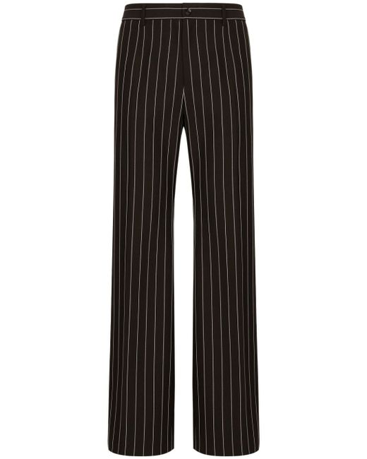 Dolce & Gabbana wide-leg virgin-wool trousers