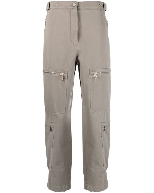 Fendi zip-detail straight-leg trousers