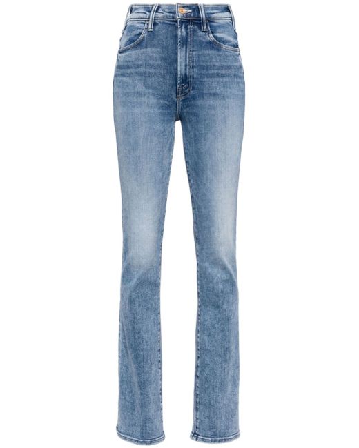 Mother Hustler Sneak high-rise tapered jeans