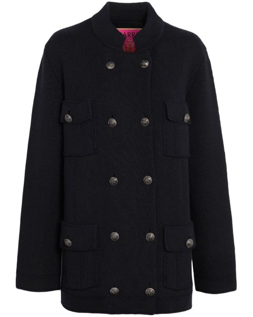 Barrie cashmere-cotton military jacket