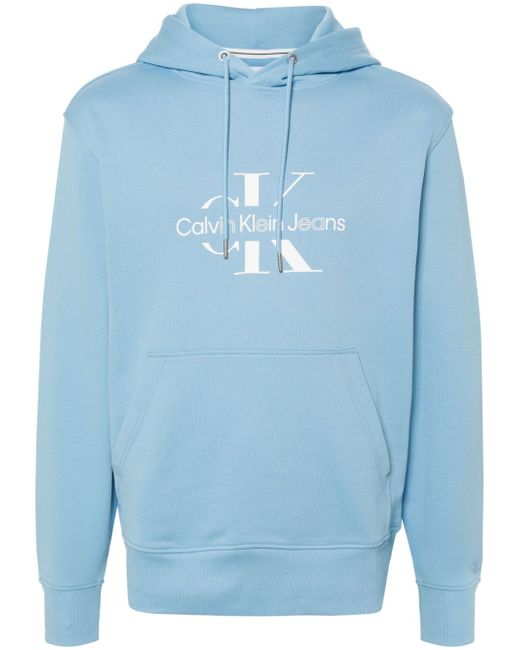 Calvin Klein Jeans logo-print cotton hoodie