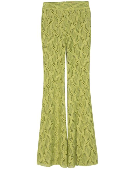 Ermanno Scervino crochet-knit flared trousers