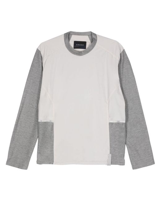 Sease panelled cotton-blend sweatshirt