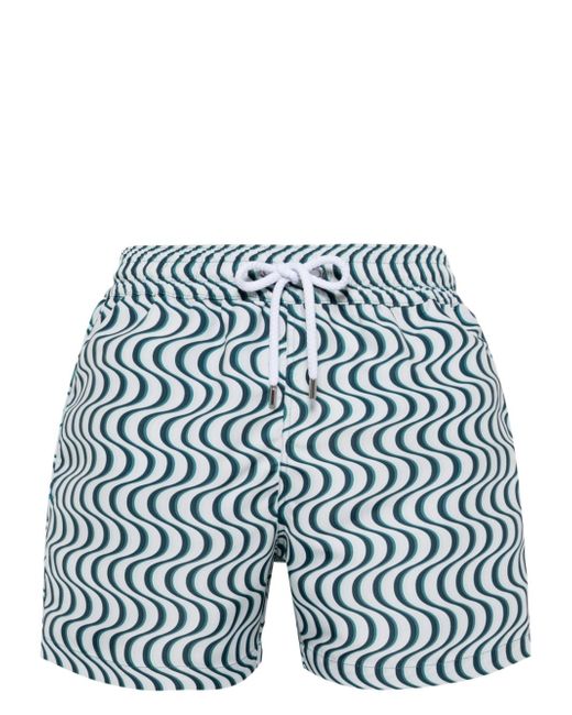 Frescobol Carioca Copa Camada-print swim shorts
