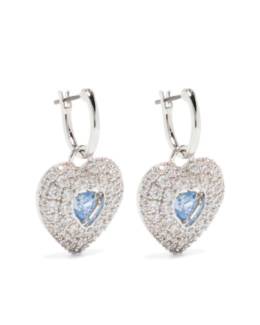 Swarovski Hyperbola heart earrings