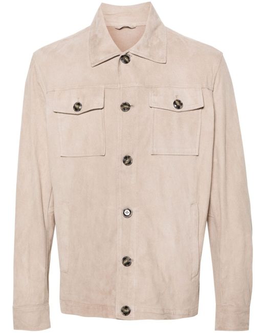 Barba button-up shirt jacket