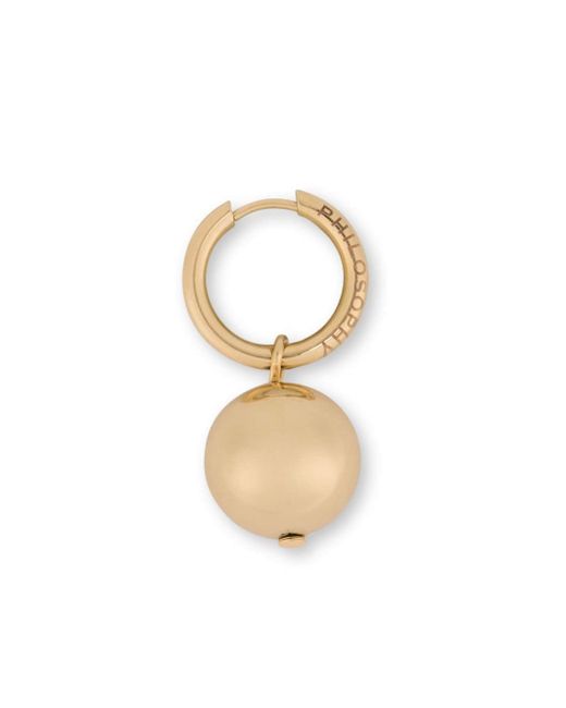 Philosophy di Lorenzo Serafini faux-pearl hoop earring