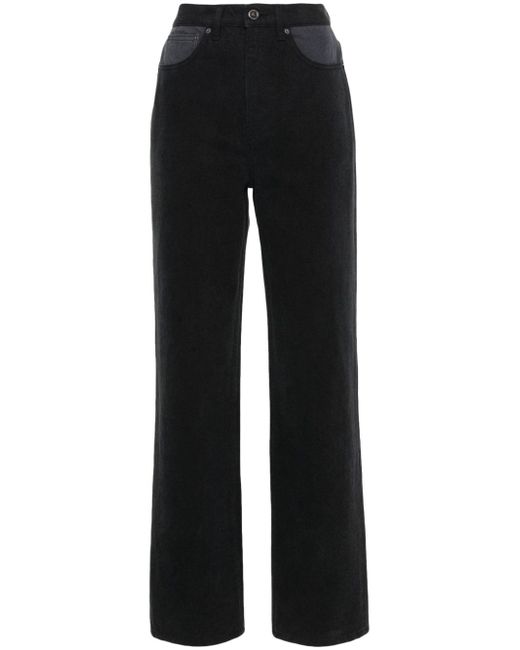 Rotate Birger Christensen two-tone tapered jeans