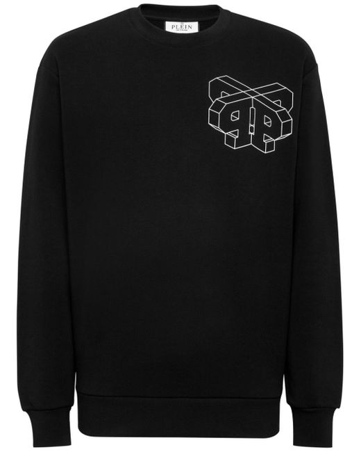 Philipp Plein SS Wire Frame logo-print sweatshirt