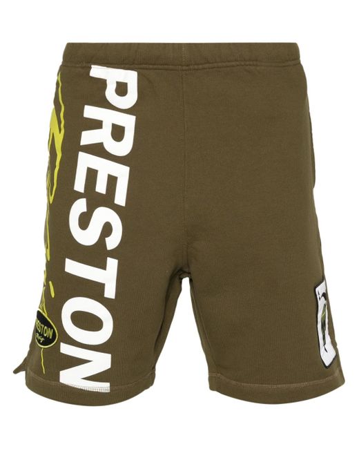 Heron Preston logo-print cotton shorts