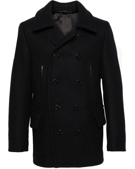 Tom Ford Melton double-breasted peacoat