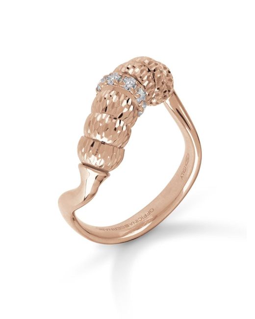 Officina Bernardi 18kt rose gold Enigma diamond ring