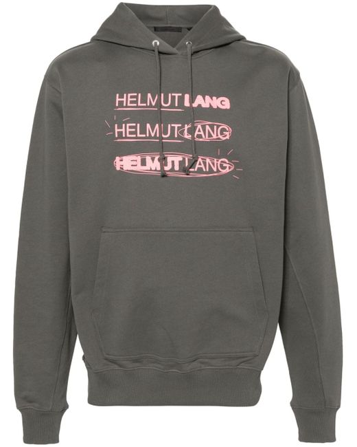 Helmut Lang slogan-print hoodie