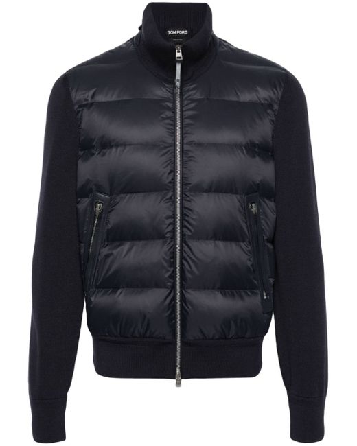 Tom Ford knit-panelled puffer jacket