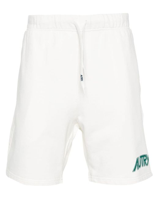 Autry logo-stamp track shorts