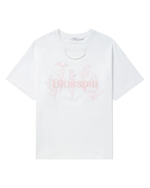 b+ab pearl-chain print T-shirt