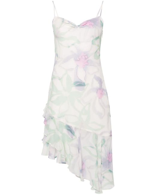 Claudie Pierlot floral-print asymmetric midi dress