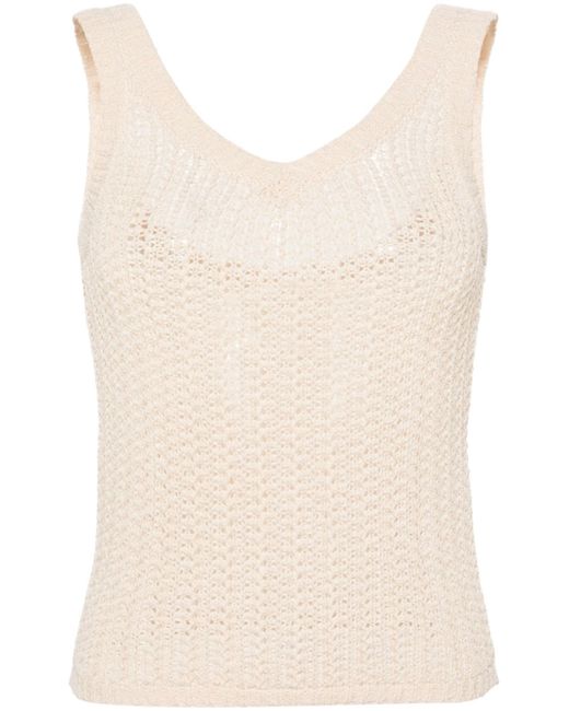 Max Mara knitted cotton-blend top