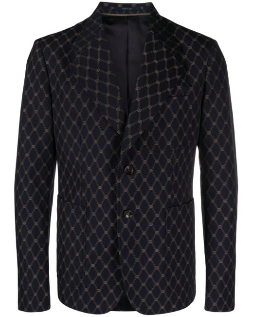 Gucci Interlocking G-jacquard wool blazer