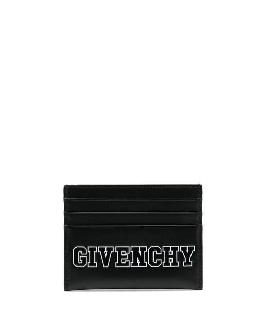 Givenchy logo-print leather cardholder