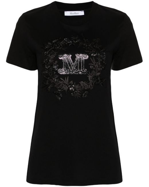 Max Mara Monogram-embellished T-shirt