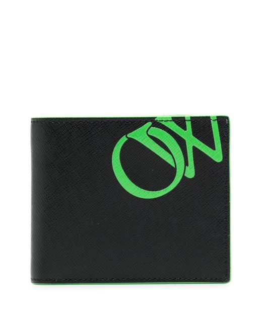 Off-White two-tone bi-fold wallet
