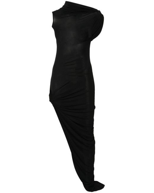 Rick Owens Lilies asymmetric jersey maxi dress