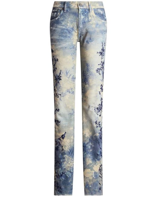 Ralph Lauren Collection floral-print jeans