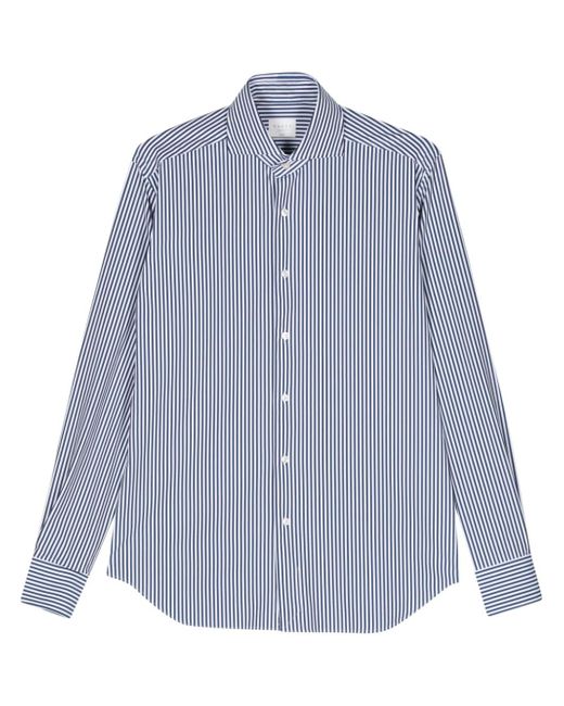 Xacus striped patterned-jacquard shirt