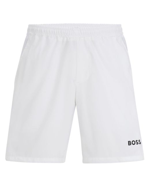 Boss logo-print track shorts