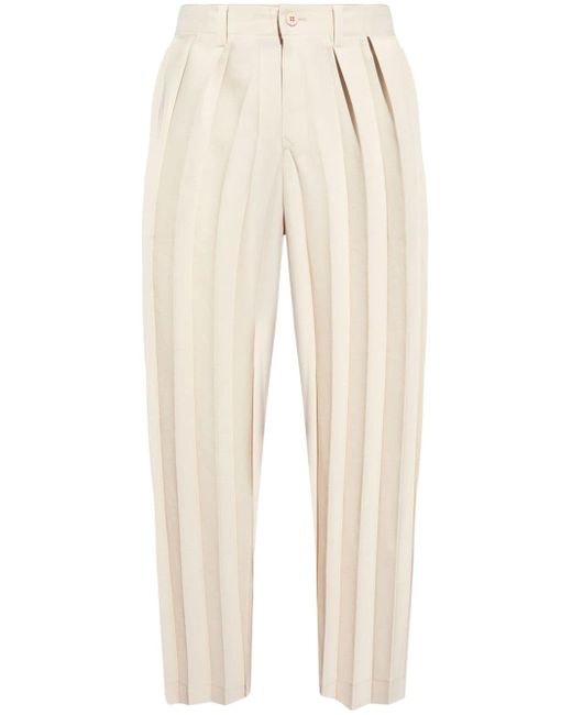 Homme Pliss Issey Miyake straight-leg pleated trousers