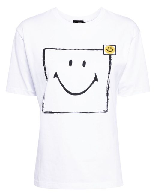 Joshua Sanders square smiley face-print T-shirt