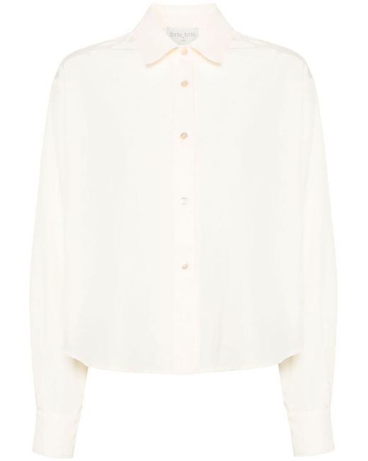 Forte-Forte textured buttoned shirt