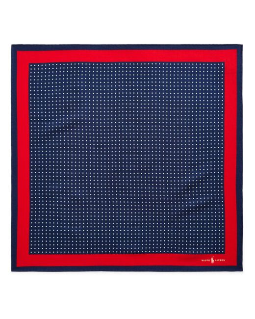 Polo Ralph Lauren polka dot-print square-shape scarf